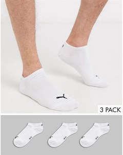 3 пары белых низких носков Puma