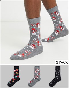 Набор из 3 пар новогодних носков Produkt