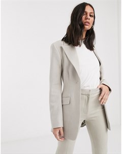 Серый oversized пиджак Weekday