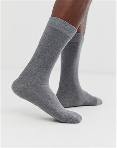 Классические серые меланжевые носки Selected homme