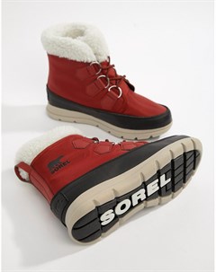 Красные нейлоновые водонепроницаемые ботинки с подкладкой из микрофлиса Explorer Carnival Sorel