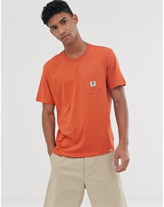 Оранжевая базовая футболка с карманом Element