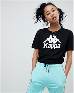 Свободная футболка с крупным логотипом Kappa