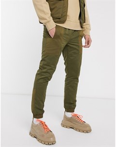 Узкие стеганые брюки от комплекта цвета хаки Asos design