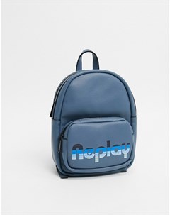 Небольшой рюкзак из искусственной кожи с логотипом Replay