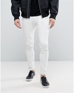 Белые узкие джинсы Cheap monday