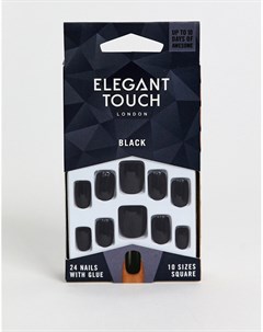 Квадратные накладные ногти Elegant touch
