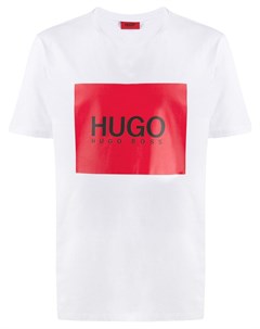 Футболка с контрастным логотипом Hugo hugo boss