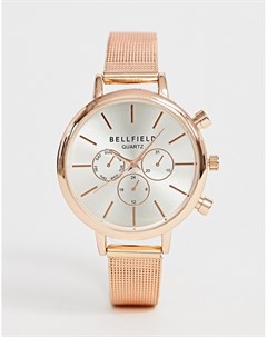 Женские часы с хронографом цвета розового золота Bellfield