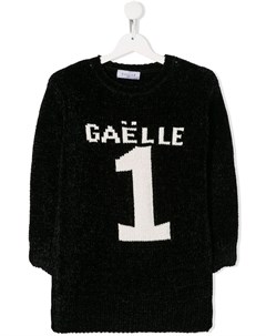 Фактурный свитер с логотипом Gaelle paris kids