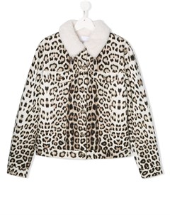 Куртка с леопардовым принтом Roberto cavalli junior