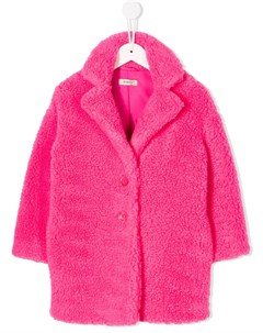 Однобортное пальто из искусственного меха Pinko kids