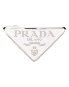 Брошь с логотипом Prada