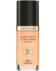 Основа тональная 44 Facefinity All Day Flawless 3 in 1 warm ivory 30 мл Max factor
