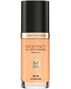 Основа тональная 70 Facefinity All Day Flawless 3 in 1 warm sand 30 мл Max factor