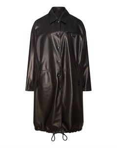 Черная куртка с отложным воротником Prada