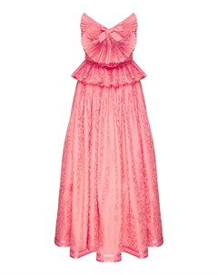 Розовое платье с декоративной отделкой Gucci
