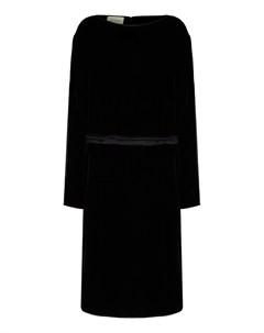 Платье из черного бархата Gucci