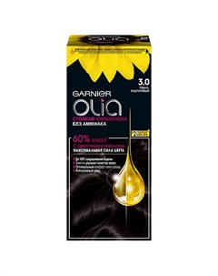 Краска для волос OLIA тон 3 0 Темно каштановый Garnier