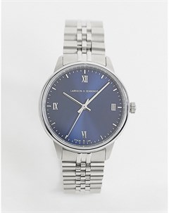Серебристые наручные часы 38 мм Jubilee Larsson & jennings