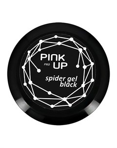 Паутинка гель для ногтей UV LED PRO spider gel black тон 01 5 мл Pink up