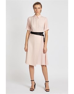 Платье рубашка с контрастным поясом Vassa&co