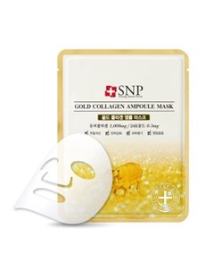 Маска с золотым коллагеном Gold Collagen Ampoule Mask Snp (корея)