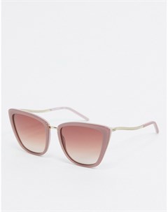 Розовые квадратные солнцезащитные очки Karl lagerfeld