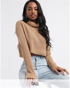 Бежевый короткий свитер Missguided tall