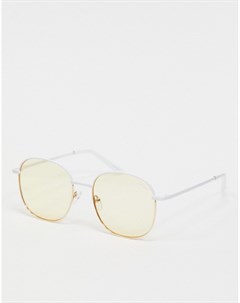Круглые очки с желтыми стеклами в золотистой оправе Jezabell Quay australia