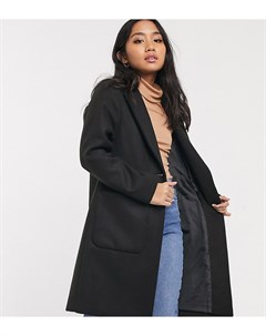 Черное строгое пальто New look petite