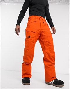 Оранжевые лыжные брюки The north face