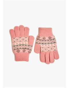 Жаккардовые перчатки для девочек Funday