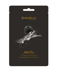 Salon Pro Маска Для Лица Гидрогелевая Антивозрастная Черная 80 10 Мл Ninelle spain