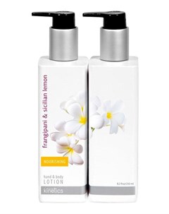 Hand Body Lotion Лосьон Для Рук И Тела Питательный Франджипани И Сицилийский Лимон 250 Мл Kinetics