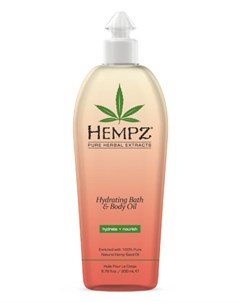 Hydrating Bath Body Oil Масло Увлажняющее Для Ванны И Тела 200 Мл Hempz