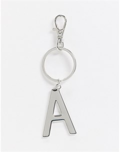 Брелок для ключей с инициалом А Asos design
