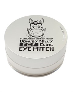Патчи биоцеллюлозные с ослиным молоком для глаз Donkey piggy donkey milky egf cling eye patch 60 шт Elizavecca