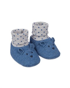 Носочки пинетки Мишка синий Mothercare