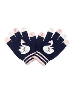 Перчатки Лебеди синий и розовый Mothercare