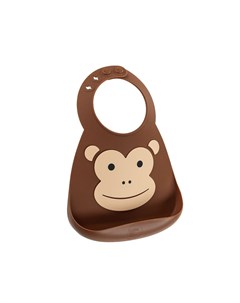 Нагрудник Baby Bib Monkey цвет коричневый Make my day