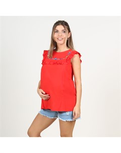 Блузка для беременных OH MA с вышивкой красный Mothercare