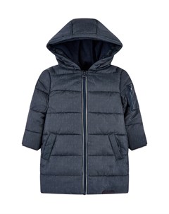 Пальто с флисовой подкладкой удлиненное синий Mothercare