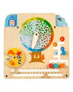 Деревянная игрушка Бизиборд Календарь природы Игрушки из дерева