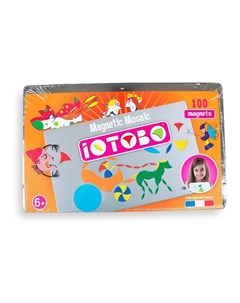 Развивающая магнитная мозаика головоломка 100 деталей Iotobo