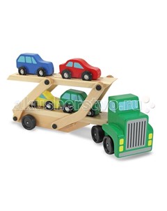Деревянная игрушка Машинка для перевозки автомобилей Melissa & doug