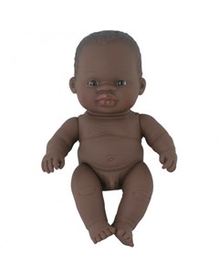 Кукла Baby Doll african boy Polybag 21 см Miniland