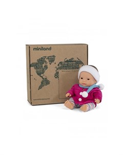 Кукла пупс Девочка Азиатка с комплектом одежды 21 см Miniland