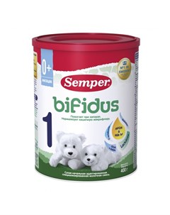 Молочная смесь Bifidus Nutradefense 1 0 6 мес 400 г Semper