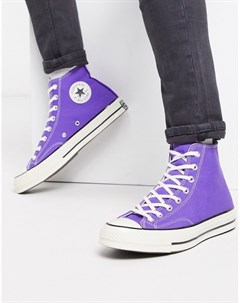 Фиолетовые кроссовки в стиле 70 х Chuck Converse